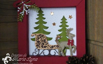 Cadre traineau du Père Noël