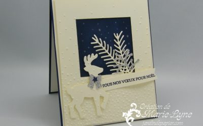 Carte de Noël et renne – Stampin&rsquo;UP!