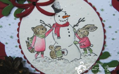 Carte de Noël avec les Mistletoe Friends