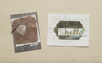 Gaufrage avec Stampin&rsquo;UP!