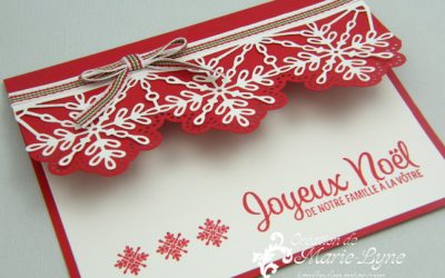 Des flocons avec Stampin&rsquo;UP!