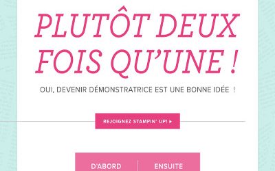 Promotion – Nouvelle démonstratrice