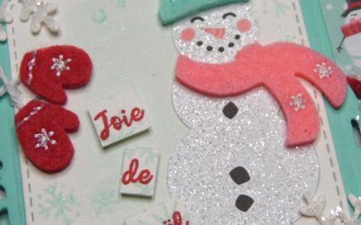 Carte-Album Bonhomme de neige