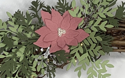 Couronne de poinsettia – Stampin&rsquo; Up!