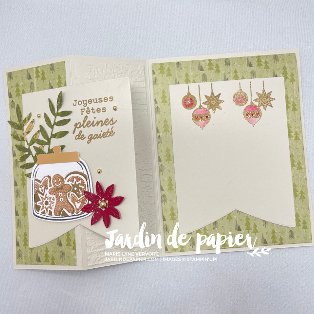 carte zigzag avec pochette cadeau