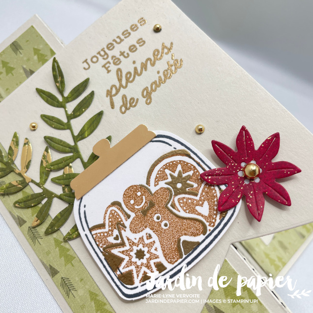 carte zigzag avec pochette cadeau