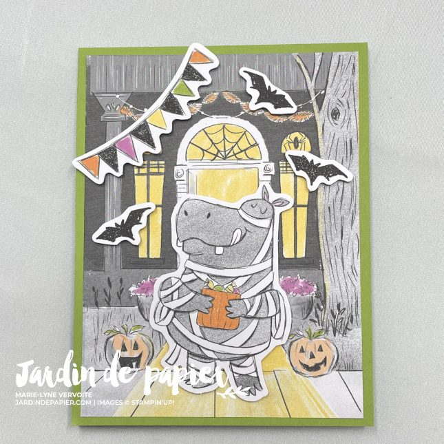 carte zigzag avec pochette cadeau