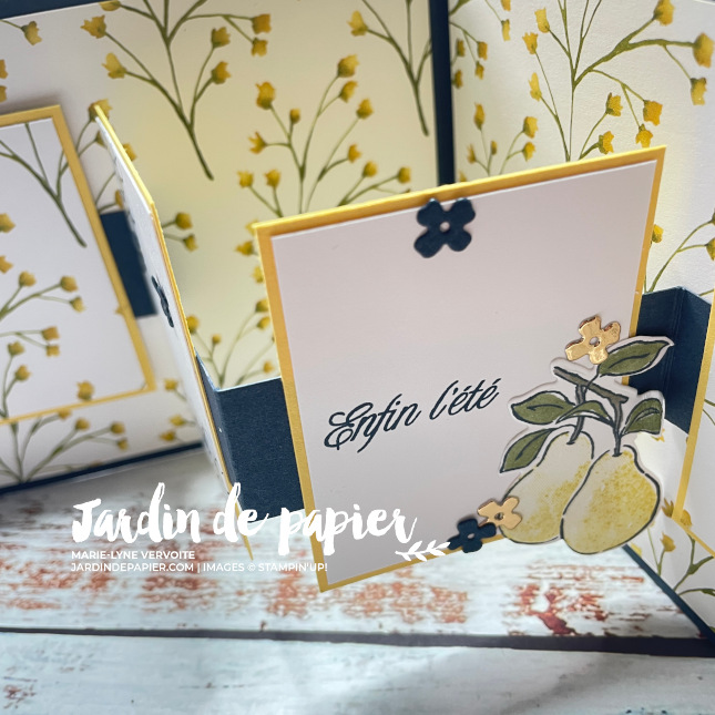 PoiresPicturales2 carte zigzag avec pochette cadeau