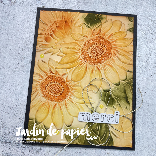 Technique encres et plioir à gaufrage