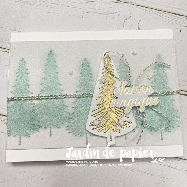 NoelModerne1 carte zigzag avec pochette cadeau