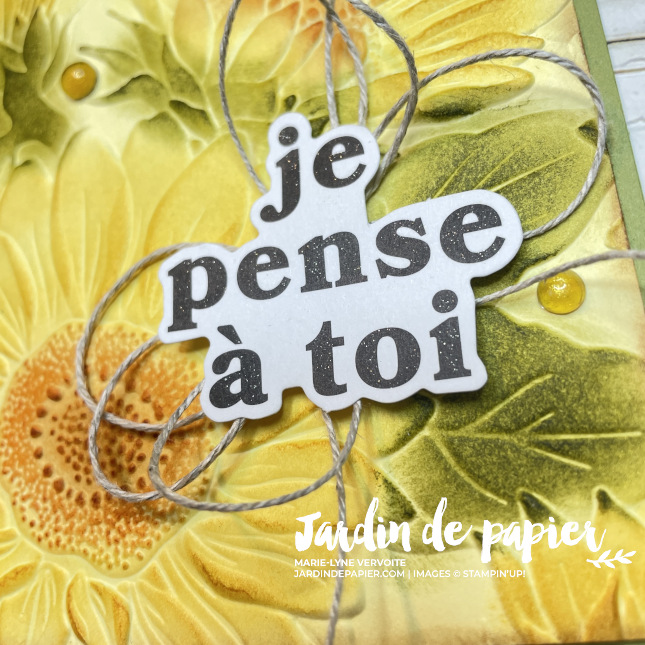 Carte en relief facile | Technique encres et plioir 3D Stampin’ Up!