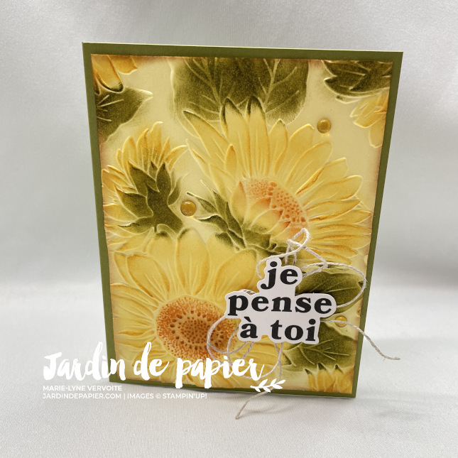 Technique encres et plioir à gaufrage