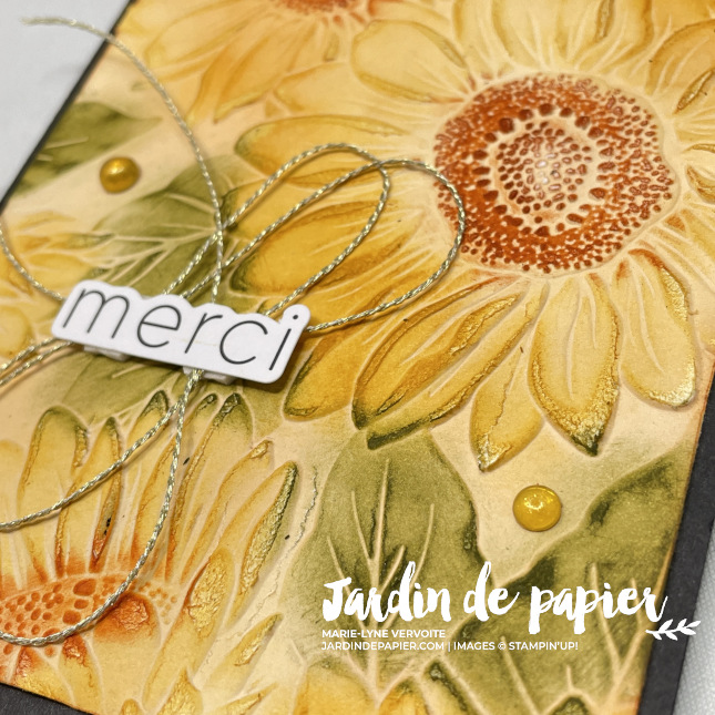 Technique encres et plioir à gaufrage