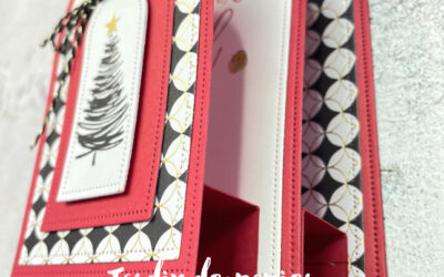 Carte de Noël à triple arche – Un pliage 3D spectaculaire et facile à réaliser