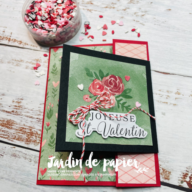 carte fait main Stampin' Up Saint-Valentin