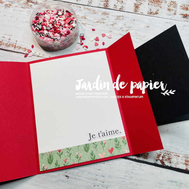 carte fait main Stampin' Up Saint-Valentin