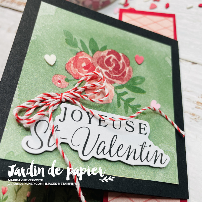 Carte de St-Valentin à double rabat