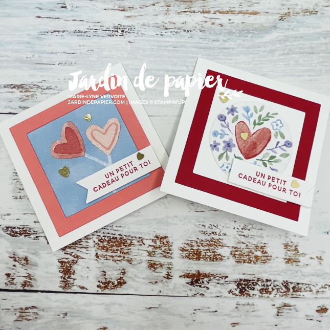 carte fait main Stampin' Up Saint-Valentin