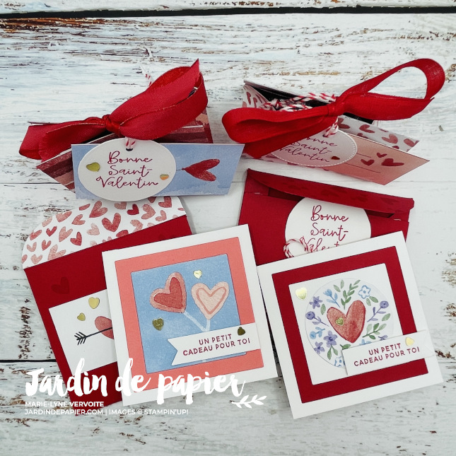 Carte Saint-Valentin & emballage cadeau fait main