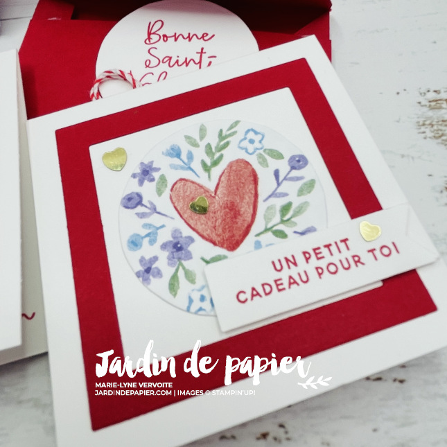 carte fait main Stampin' Up Saint-Valentin