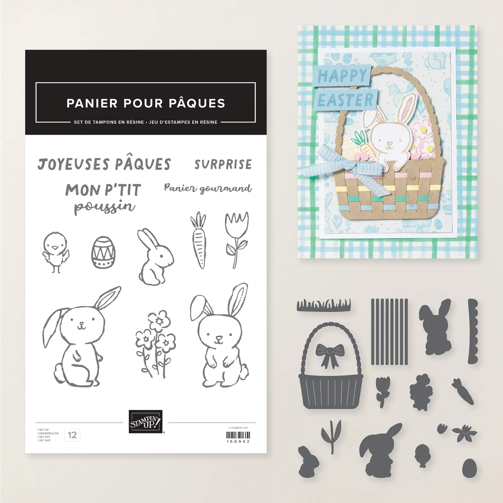 166948 lot Panier pour Pâques