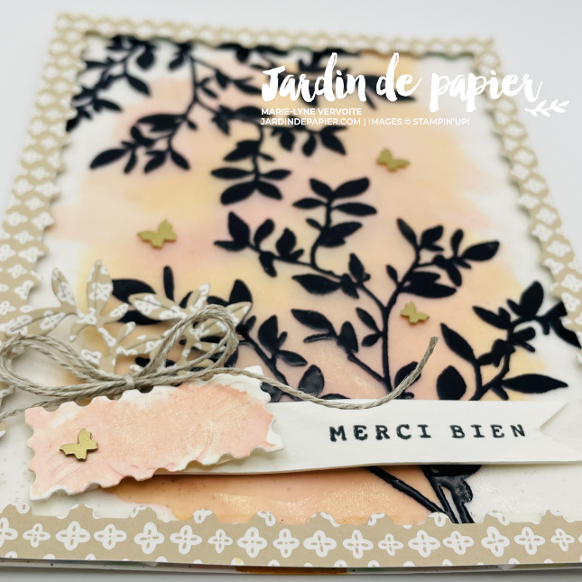 carte vélin Stampin' Up