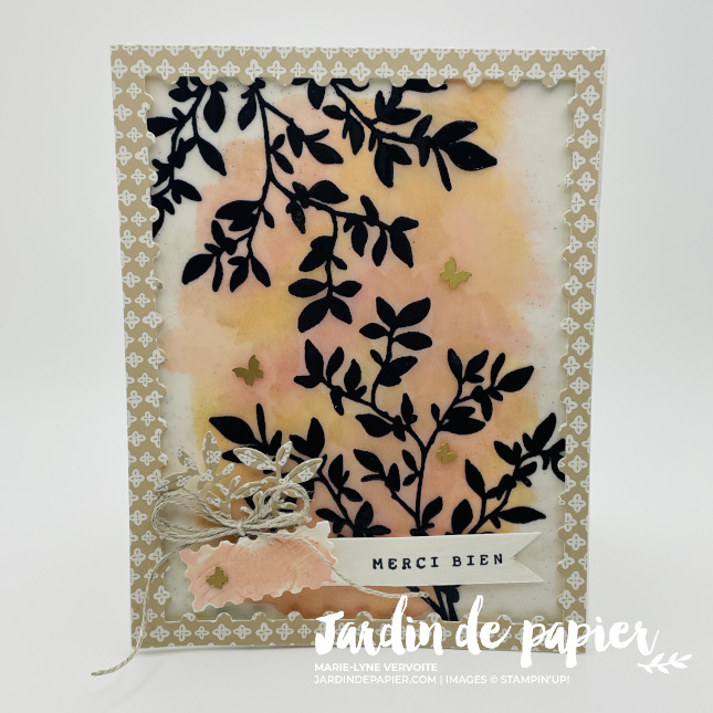 carte vélin Stampin' Up
