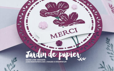Carte Pop-Up en W avec la collection Prairie de velours | Tutoriel Stampin’ Up!