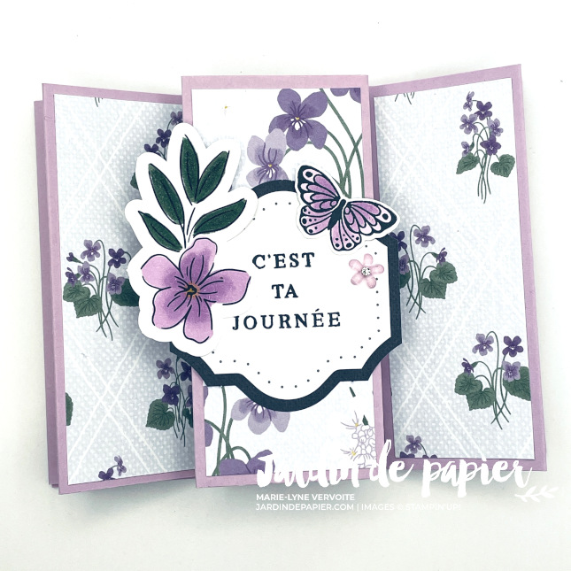 carte pop-up triple panneau