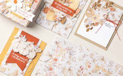 Produit du mois d&rsquo;août Stampin&rsquo; Up! | Papier Lueur de récolte