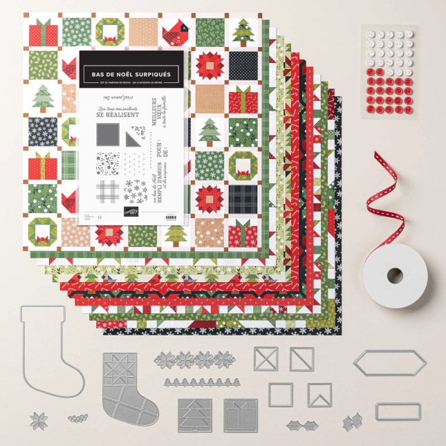 étiquettes de Noël Stampin’ Up!