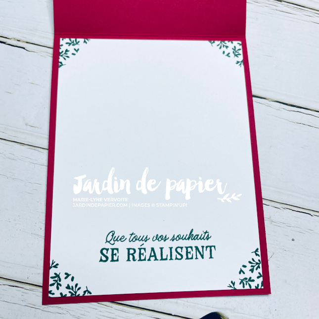 carte de Noël Stampin’ Up!