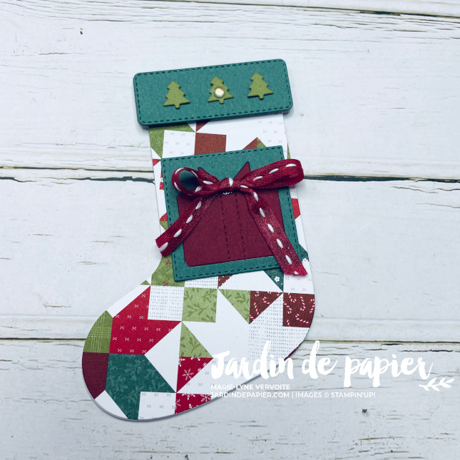 étiquettes de Noël Stampin’ Up!