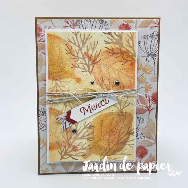 technique aquarelle stampin up