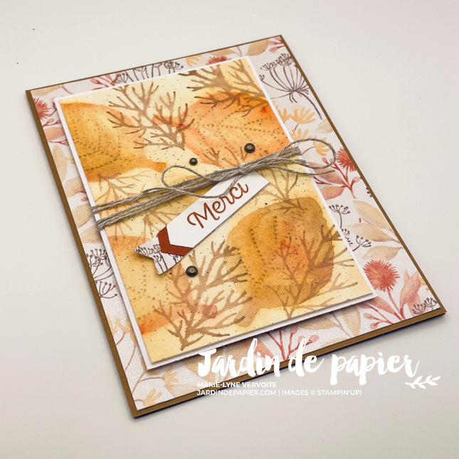 technique aquarelle stampin up