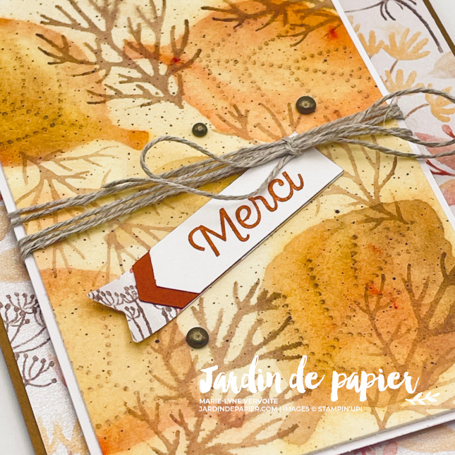 technique aquarelle stampin up