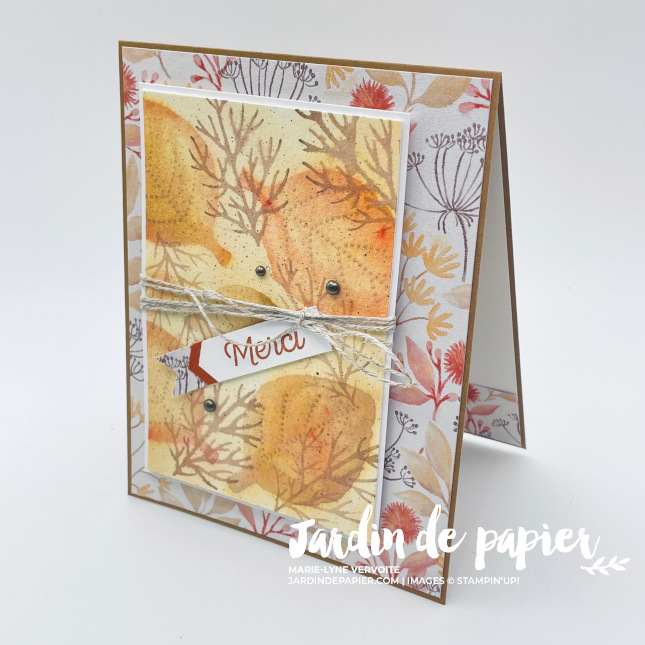 technique aquarelle stampin up