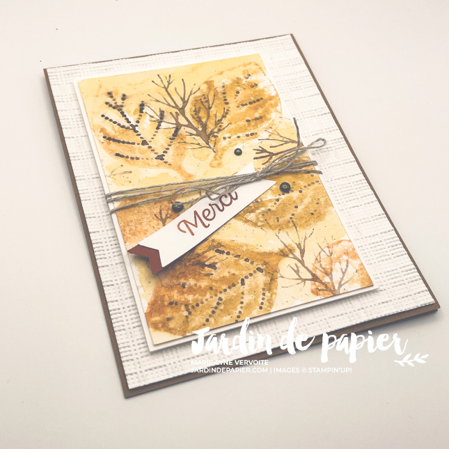 technique aquarelle stampin up