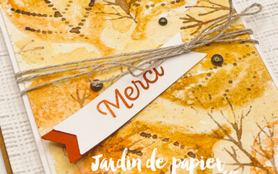 Technique Aquarelle Facile avec le Lot Feuilles et Nature de Stampin&rsquo; Up!